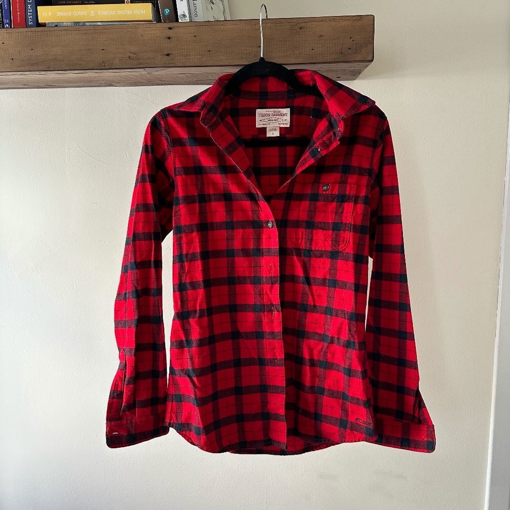 Women's Filson Flannel in Red